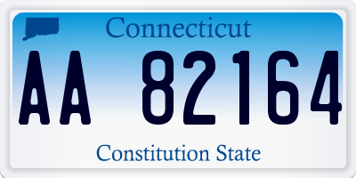 CT license plate AA82164
