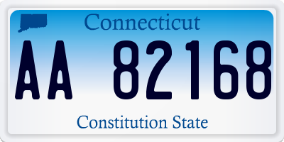 CT license plate AA82168