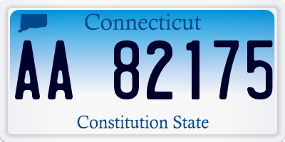 CT license plate AA82175