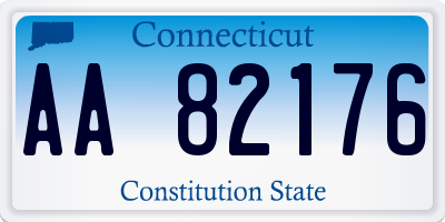 CT license plate AA82176