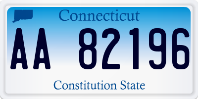 CT license plate AA82196