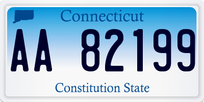 CT license plate AA82199