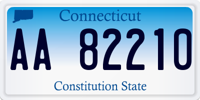 CT license plate AA82210