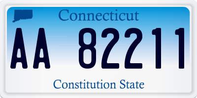 CT license plate AA82211