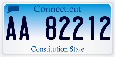 CT license plate AA82212