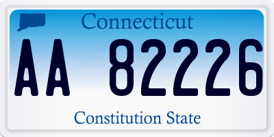 CT license plate AA82226