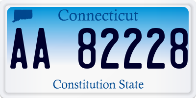 CT license plate AA82228