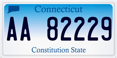 CT license plate AA82229