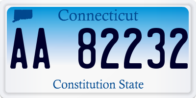CT license plate AA82232