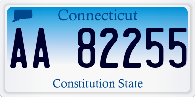 CT license plate AA82255