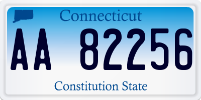CT license plate AA82256