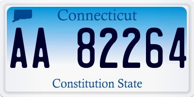CT license plate AA82264