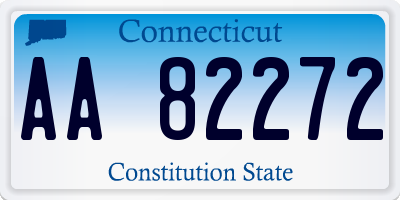 CT license plate AA82272