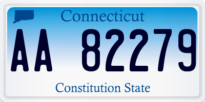 CT license plate AA82279