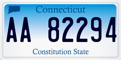 CT license plate AA82294