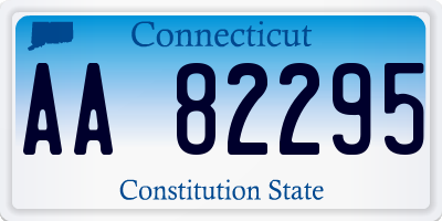 CT license plate AA82295