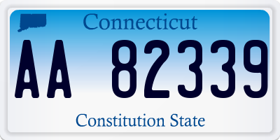 CT license plate AA82339
