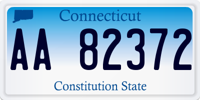 CT license plate AA82372