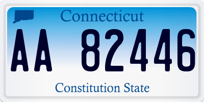 CT license plate AA82446