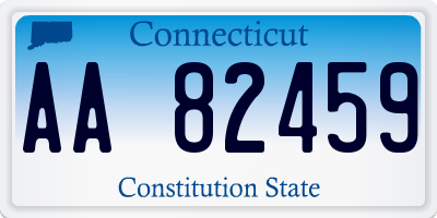 CT license plate AA82459