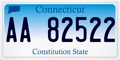 CT license plate AA82522