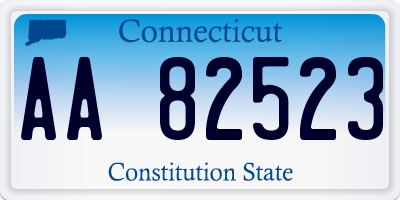 CT license plate AA82523