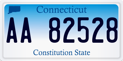 CT license plate AA82528