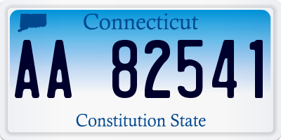 CT license plate AA82541