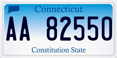 CT license plate AA82550
