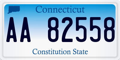 CT license plate AA82558