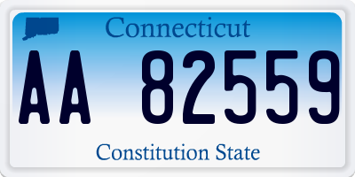 CT license plate AA82559