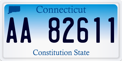 CT license plate AA82611