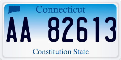 CT license plate AA82613