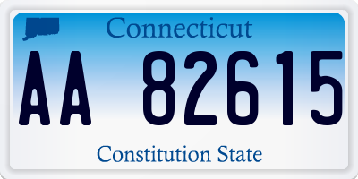 CT license plate AA82615