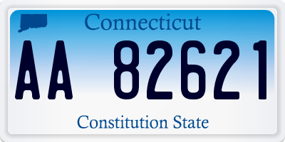 CT license plate AA82621
