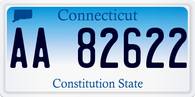 CT license plate AA82622