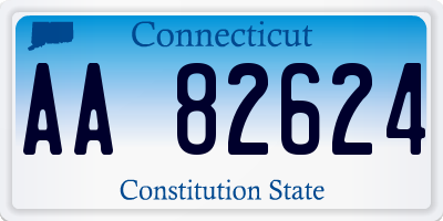 CT license plate AA82624