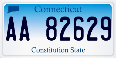 CT license plate AA82629