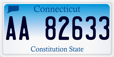 CT license plate AA82633