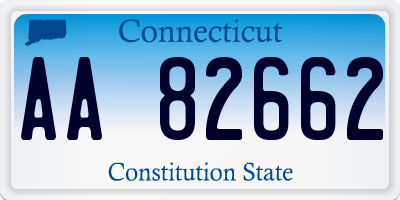 CT license plate AA82662