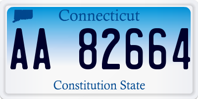 CT license plate AA82664