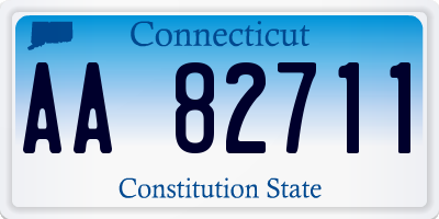 CT license plate AA82711