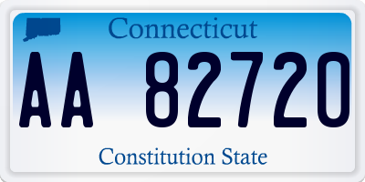 CT license plate AA82720