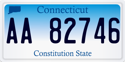 CT license plate AA82746