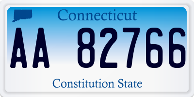 CT license plate AA82766