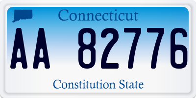 CT license plate AA82776