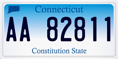 CT license plate AA82811