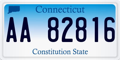 CT license plate AA82816