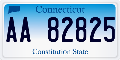 CT license plate AA82825