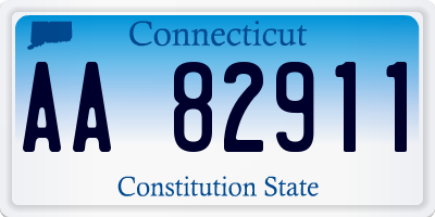 CT license plate AA82911